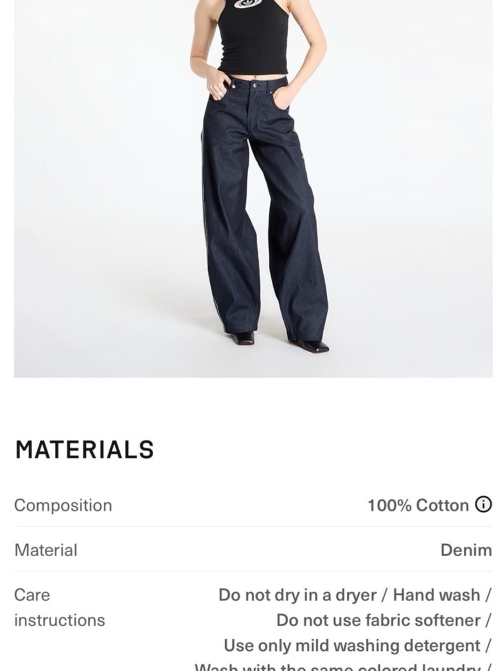Indigo adidas denim size 34 inch waist women NWT